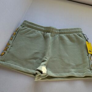 Samii Ryan smiley chenille shorts green